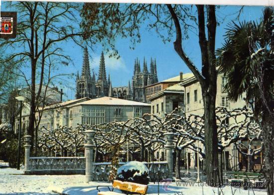 Cartoline: BURGOS N&ordm; 143 PASEO DEL ESPOL&Oacute;N EDICIONES FISA ESCRITA CIRCULADA SELLOS