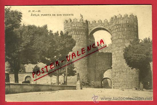 Postales: AVILA, PUERTA DE SAN VICENTE,     P62741
