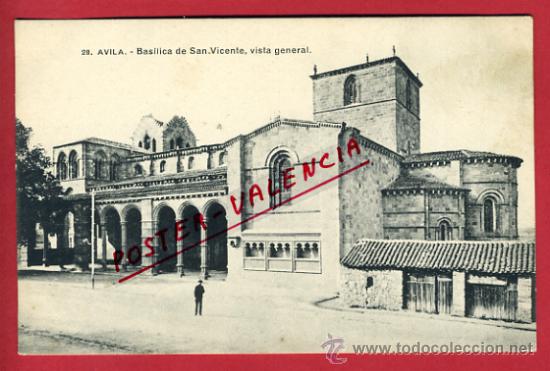Postales: AVILA, BASILICA DE SAN VICENTE, VISTA GENERAL,     P62751