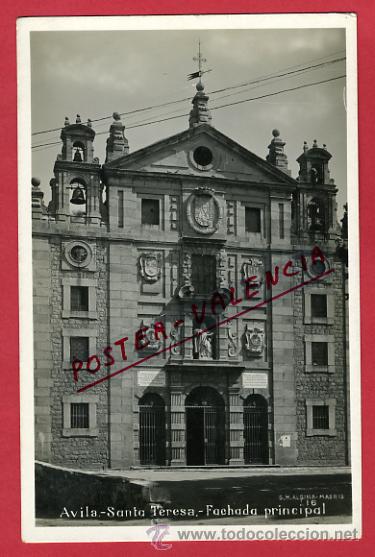 Postales: AVILA, SANTA TERESA, FACHADA PRINCIPAL,     P62786