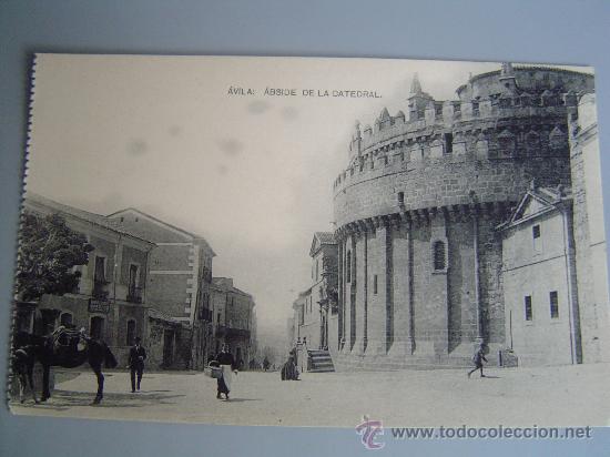 Postales: Interesante postal &Aacute;vila.-Aside  de la Catedral --ANIMADA