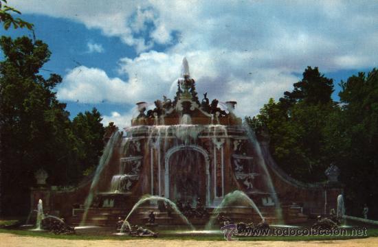Postales: LA GRANJA DE SAN ILDEFONSO  FUENTE DE LOS BA&Ntilde;OS DE DIANA  ED. PATRIMONIO NACIONAL ESCRITA CIRCULADA