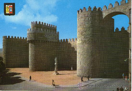 Postales: buena postal de aila  -puerta del alcazar -