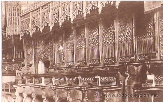Postcards: TARJETA POSTAL. AVILA. DETALLE DE LA SILLERIA DEL CORO DE SANTO TOMAS. FOTO MAYORAL ENCINAR.