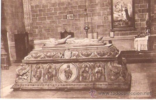 Postcards: TARJETA POSTAL. AVILA. MONASTERIO DE STO. TOMAS, SEPULCRO DE D. JUAN. FOTO MAYORAL ENCINAR.
