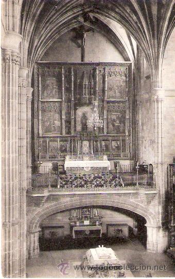 Postcards: TARJETA POSTAL. AVILA. CONVENTO DE SANTO TOMAS, ALTAR MAYOR. N&ordm; 75. FOT. L. ROISIN.