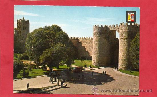 Postales: POSTAL DE  AVILA PUERTA DE SAN VICENTE