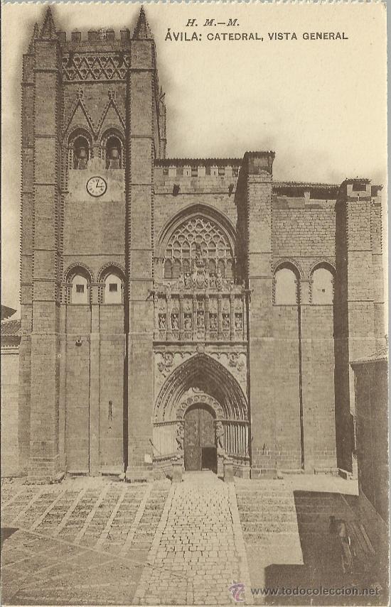 Postales: AVILA CATEDRAL VISTA GENERAL