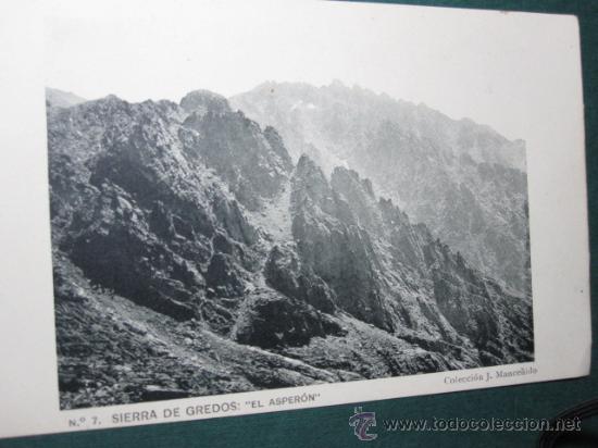 Postales: SIERRA DE GREDOS - EL ASPERON -N&ordm; 7 DE COLECCION MANCE&Ntilde;IDO -S/C PERFECTA REVERSO EN BLANCO