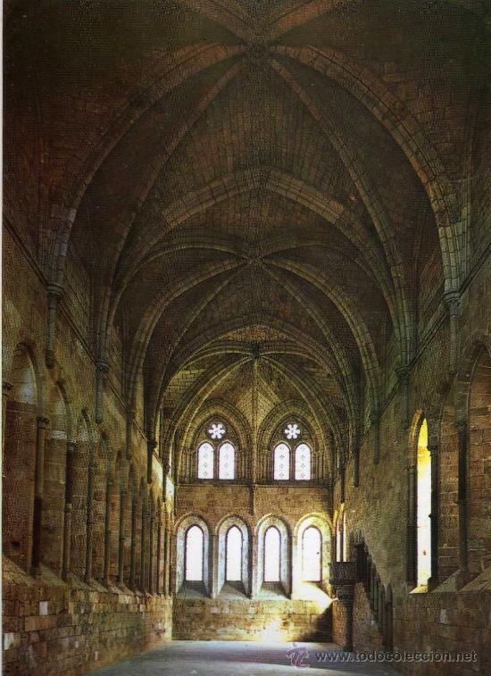 Postales: MONASTERIO CISTERCIENSE DE SANTA MAR&Iacute;A DE HUERTA REFECTORIO N&ordm; 5 NUEVA SIN CIRCULAR