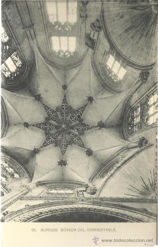 Postales: BURGOS BOVEDA DEL CONDESTABLE SIN CIRCULAR - Foto 1