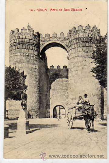Postales: Avila. 14. Arco de San Vicente. Ed. Lucas Martin. circulada.