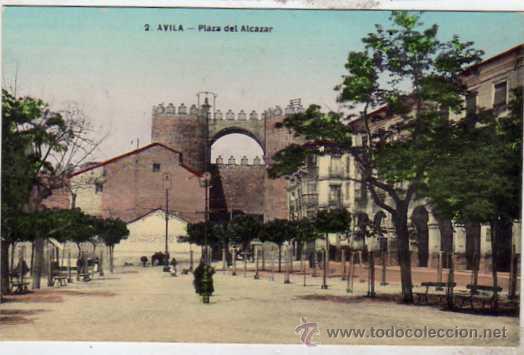 Postales: Avila. 2. Plaza del Alcazar. Sin circular. No figura editor.