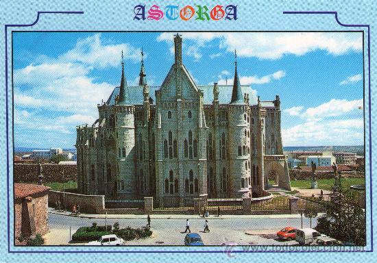 Postales: 3070- POSTAL DE ASTORGA-PALACIO EPISCOPAL (GAUDI) - Foto 1