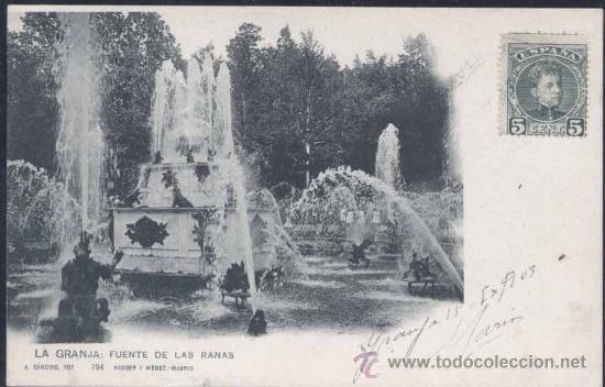 Postales: LA GRANJA (SEGOVIA).- FUENTE DE LAS RANAS