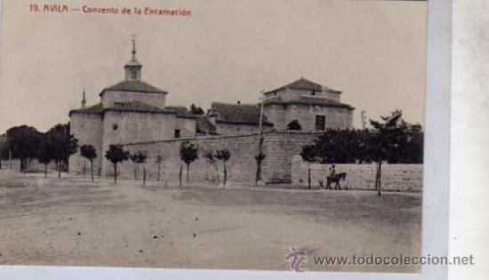 Postales: Avila 19. Convento de la Encarnacion,. Ed. Lucas Martin. Casta&ntilde;eira y Alvarez. Sin circular.