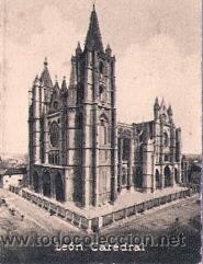 Postais: POSTAL ORIGINAL DECADA DE LOS 30. LEON. CATEDRAL. N&ordm; 373.  VER TAMA&Ntilde;O Y EXPLICACION