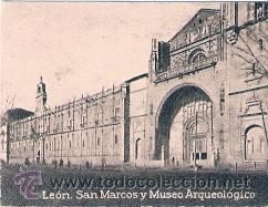 Postais: POSTAL ORIGINAL DECADA DE LOS 30. LEON. SAN MARCOS Y MUSEO. N&ordm; 371.  VER TAMA&Ntilde;O Y EXPLICACION