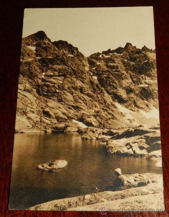 Postales: ANTIGUA POSTAL DE SIERRA DE GREDOS (AVILA) LA LAGUNA GRANDE DEL CIRCO DE GREDOS - FOTOGRAFIA WUNDERL