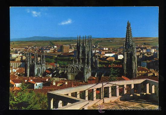 Postkarten: Burgos. *Catedral y vista parcial* Ed. A. Esperon n&ordm; 7. Circulada 1974.