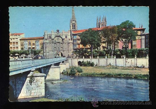Postais: Burgos. *Puente sobre el r&iacute;o Arlanz&oacute;n...* G. Garrabella - S.R.C. n&ordm; 1110. Nueva.