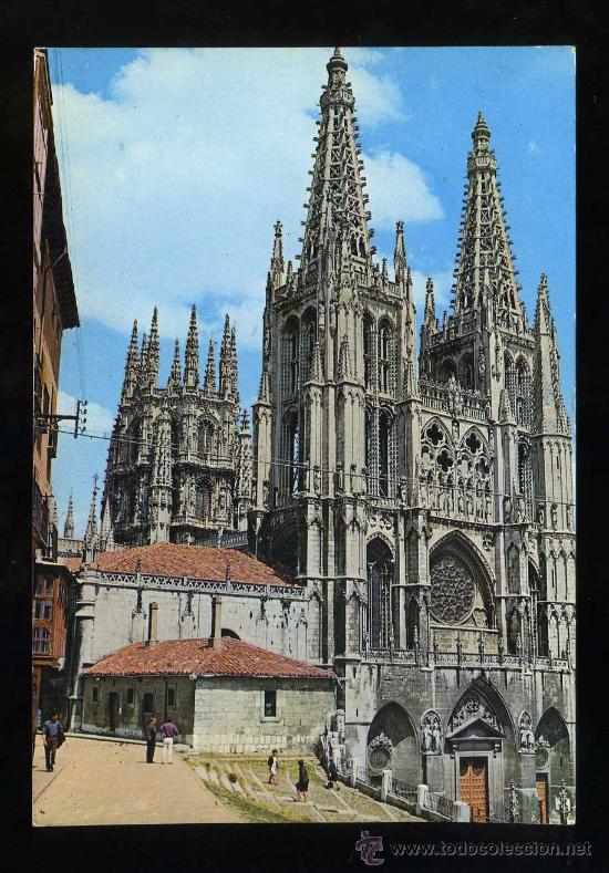 Postkarten: Burgos. *La Catedral* Postal Inter n&ordm; 14. Circulada 1974.