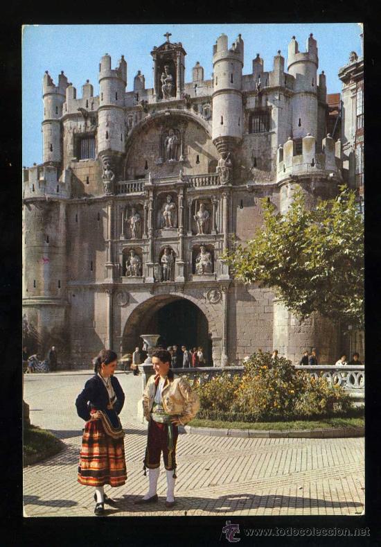 Postkarten: Burgos. *Puerta Arco de Santa Mar&iacute;a* Ed. Alarde - Excl. M. Royuela n&ordm; 8. Nueva.