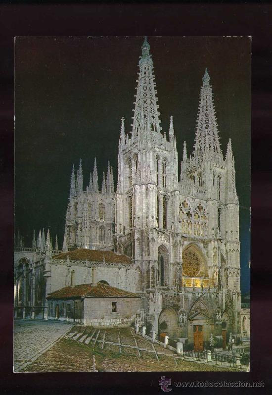 Postcards: Burgos. *La Catedral. Vista nocturna* A. Subirats Casanovas n&ordm; 29. Nueva.