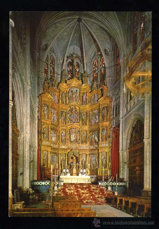 Postkarten: Burgos. *Catedral. Retablo del Altar Mayor...* A. Subirats Casanovas n&ordm; 51. Nueva.