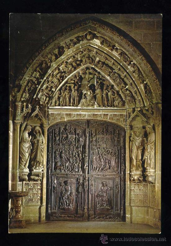 Postales: Burgos. *Catedral. Puerta del Claustro...* A. Subirats Casanovas n&ordm; 65. Nueva.