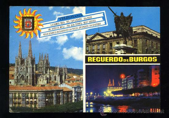 Postcards: Burgos. *La Catedral. Monumento al Cid...* A. Subirats Casanovas n&ordm; 103. Circulada.