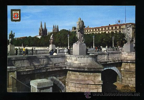 Postkarten: Burgos. *Puente de San Pablo* Subirats Casanovas n&ordm; 124. Circulada 1973.