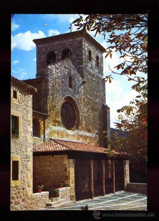 Postales: Covarrubias. *Fachada Colegiata...*  Ed. Subirats Casanovas s. a. n&ordm; 15. Nueva.