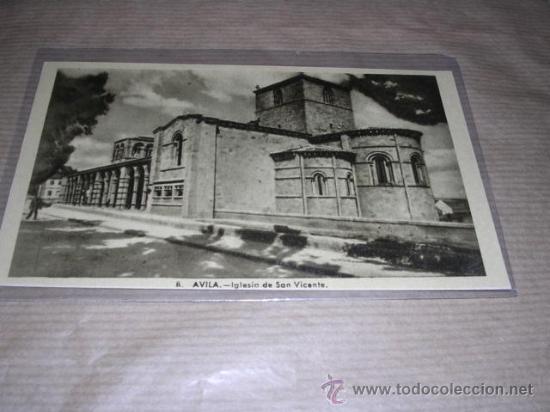 Postales: 8 - AVILA, IGLESIA DE SAN VICENTE ,HELIOTIP. ARTISTICA  14X9 CM.