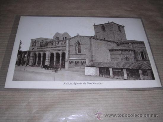 Postales: AVILA,- IGLESIA DE SAN VICENTE. 2 ED. E. ALMIRALL, 14X9 CM.
