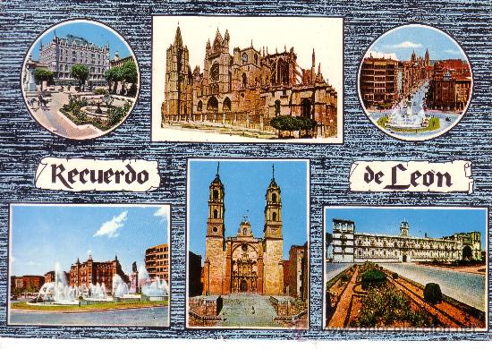 Postales: RECUERDO DE LEON - DIVERSOS ASPECTOS