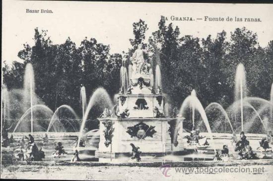 Postales: LA GRANJA (SEGOVIA).- FUENTE DE LAS RANAS