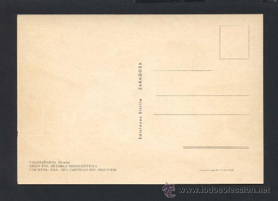 Postales: Calata&ntilde;azor. *Retablo Renacentista...*  Ed. Sicilia. Nueva. - Foto 2