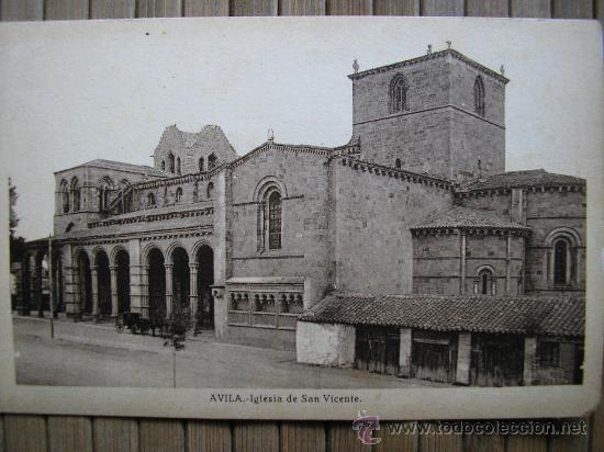 Postales: POSTAL  AVILA IGLESIA DE SAN VICENTE ED.ALMIRALL