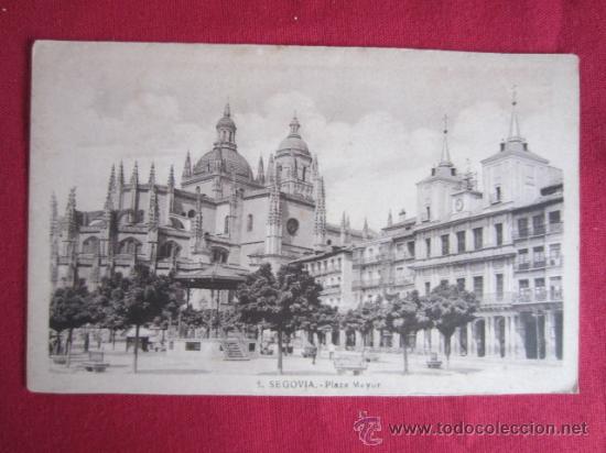 Postales: SEGOVIA - PLAZA MAYOR - Foto 1