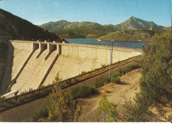 Postales: POSTAL - BO&Ntilde;AR (LEON) - PANTANO DEL PORMA - MURO.