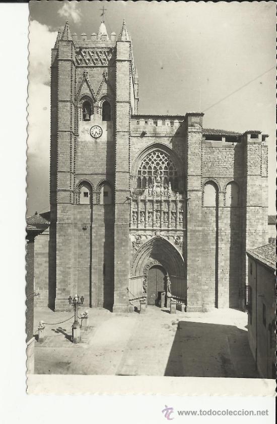 Postales: AVILA FACHADA DE LA CATEDRAL SIN ESCRIBIR