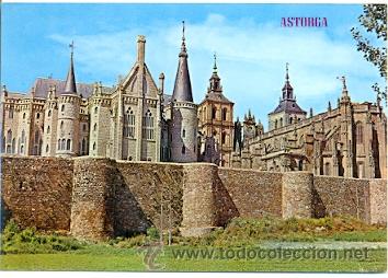 Postales: 7-esp1437. Postal Le&oacute;n. Astorga. Palacio de Gaudi - Foto 1