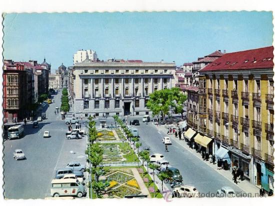 Cartes Postales: POSTAL 1962 - matasellos mota marqu&eacute;s 1964- VALLADOLID PL ESPA&Ntilde;A -GARRABELLA 12- coche -foto adicion