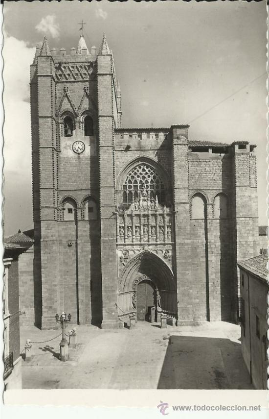 Postales: AVILA FACHADA DE LA CATEDRAL SIN ESCRIBIR