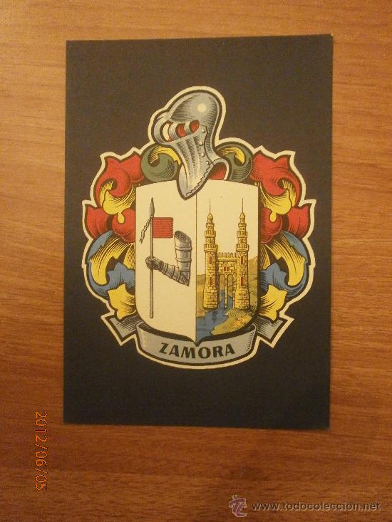 Postcards: POSTAL COLECCION HERALDICA  BLASONES DE ESPA&Ntilde;AZAMORA SIN CIRCULAR