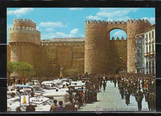 Postales: AVILA.- 17 PUERTA DEL ALCAZAR Y PLAZA DE SANTA TERESa
