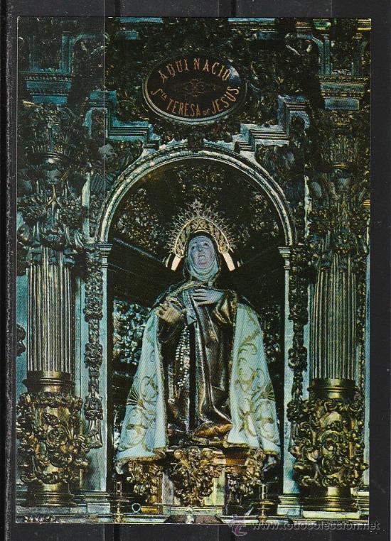 Postales: n&ordm; 17 AVILA IGLESIA DE SANTA TERESA