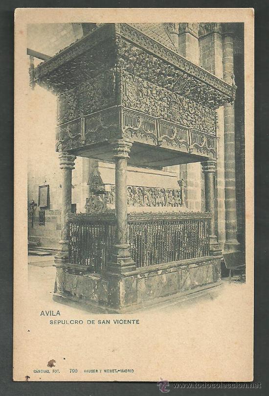 Postales: AVILA SEPULCRO DE SAN VICENTE