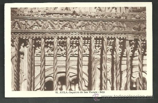 Postales: AVILA SEPULCRO DE SAN VICENTE REJA